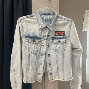 AC/DC Jean crop jacket